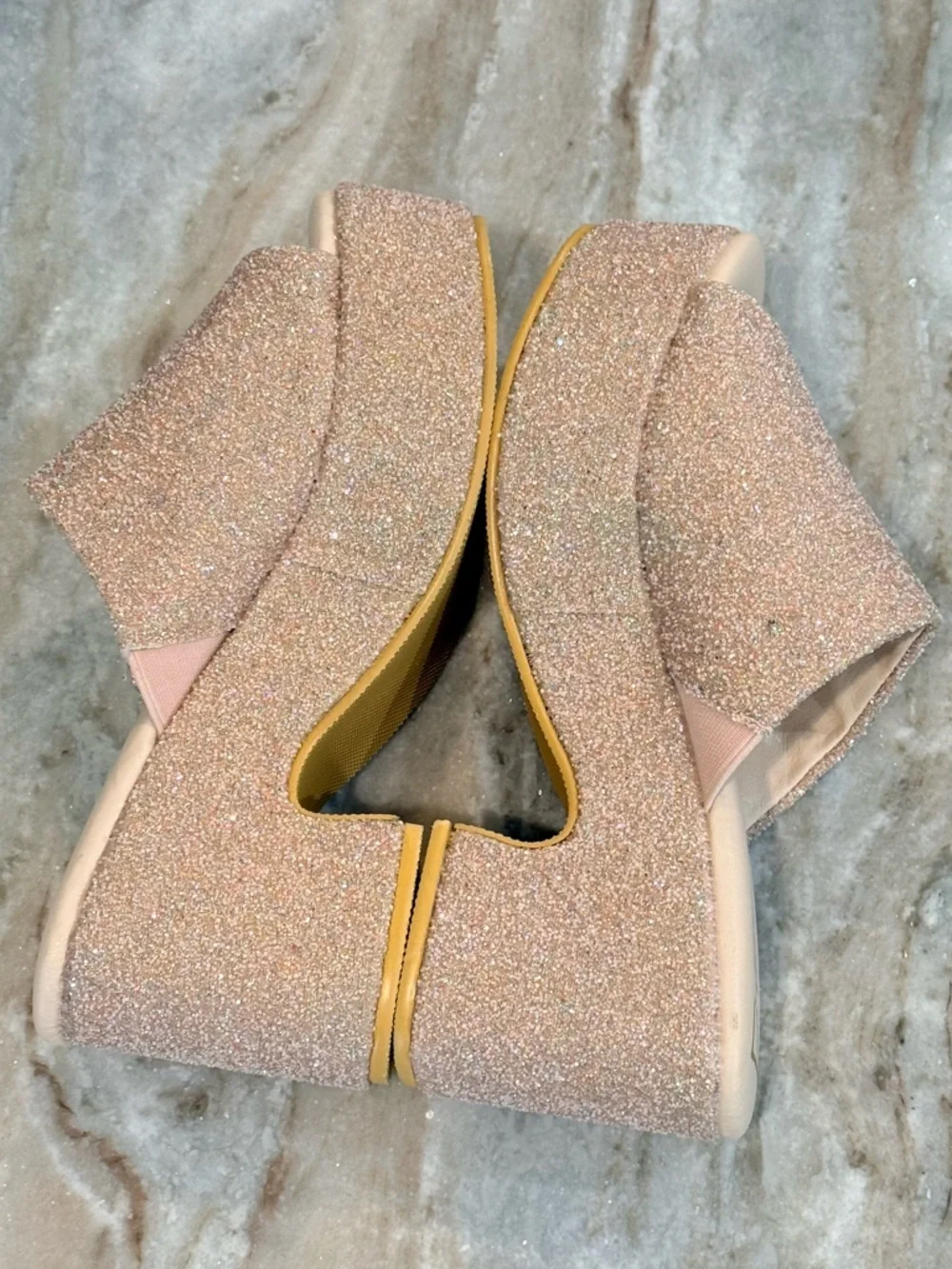 Women’s BEACH By Matisse Terry glitter platform sandal- Size 6